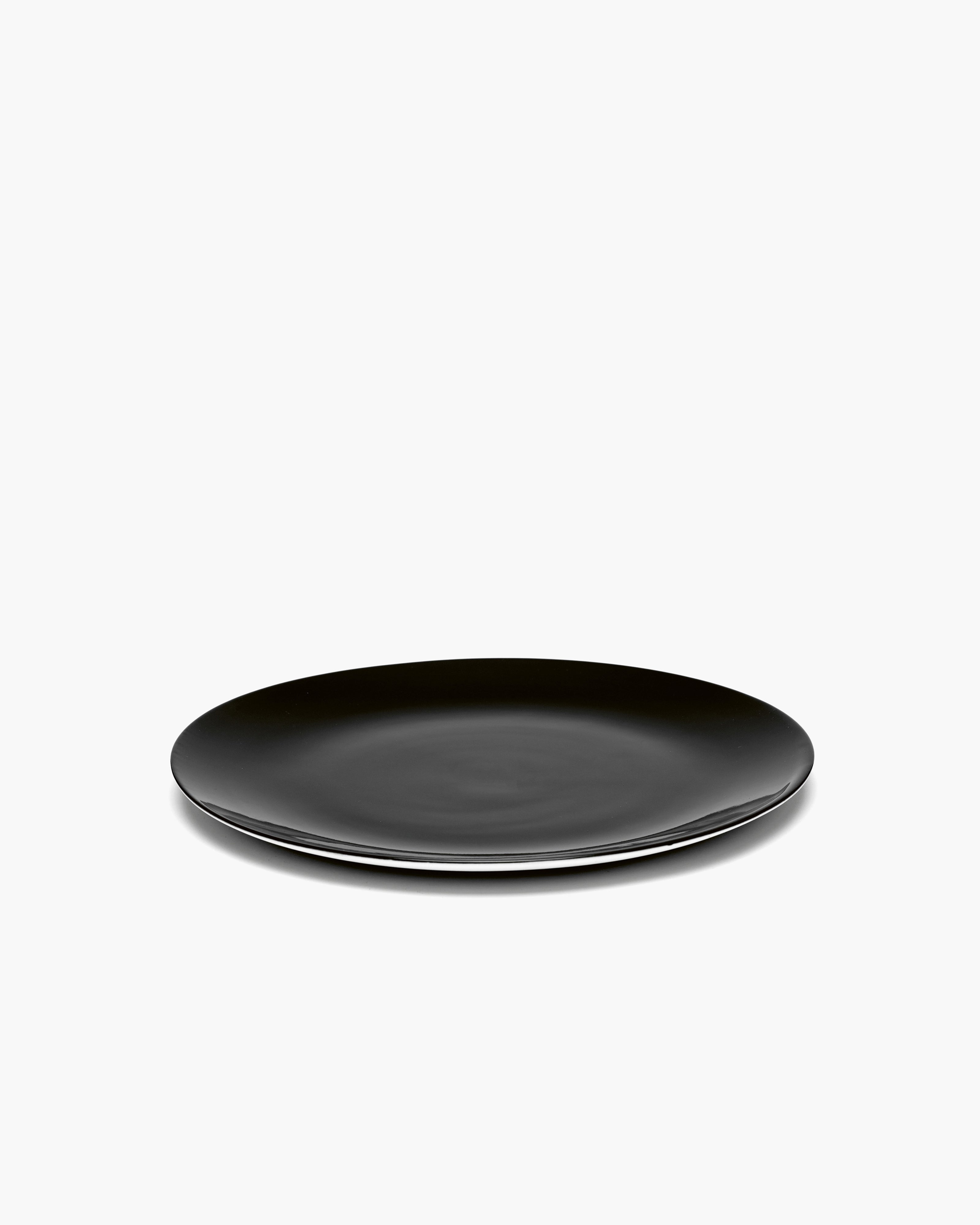 Serax Dé předkrmový talíř černý porcelánový