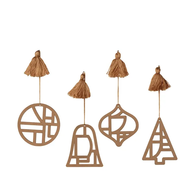 Broste Copenhagen Fili Ornaments vánoční ozdoba skleněná