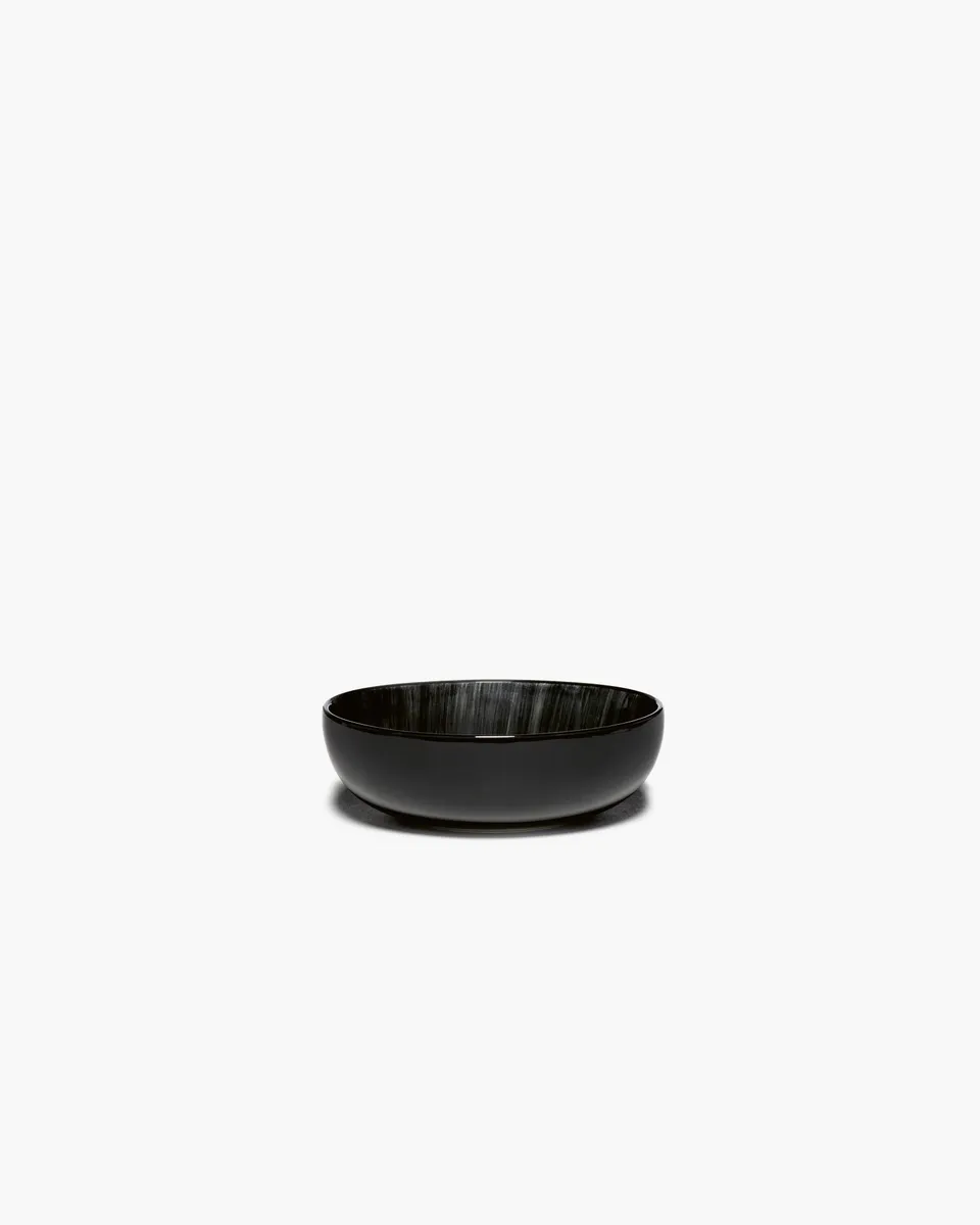 Serax Dé miska XS white/black porcelánová variace c