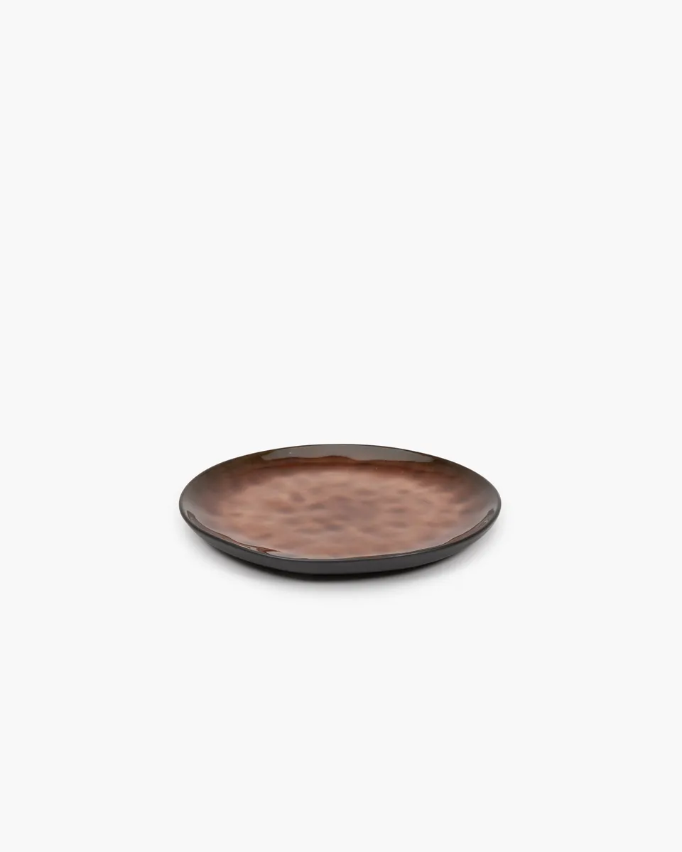 Serax Pure snídaňový talíř hnědý kamenina