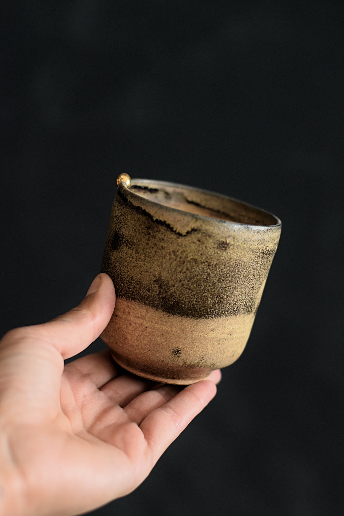 Terra Ceramics Prague Mamatchas Washed brown pépite šálek 200ml