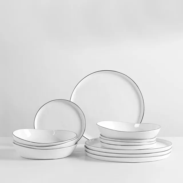 Broste Copenhagen Salt jídelní sada pro 4 osoby