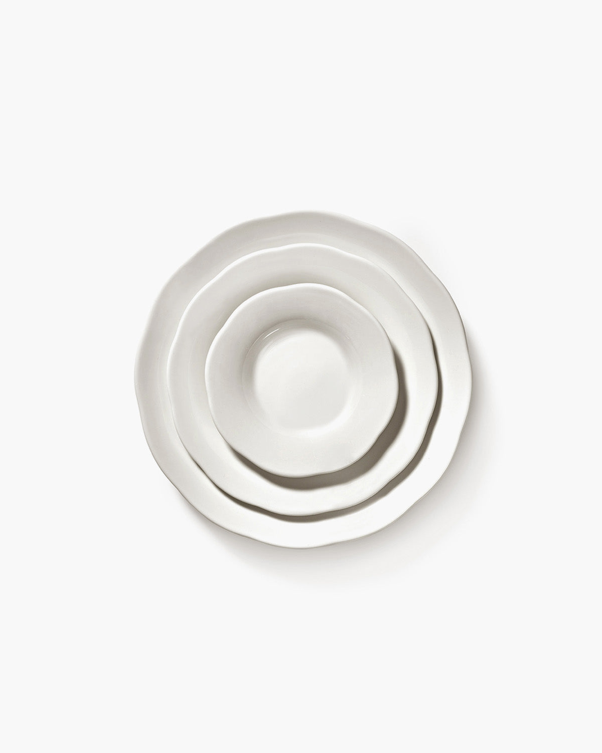 Serax Silhouette hluboký talíř L bílý porcelán