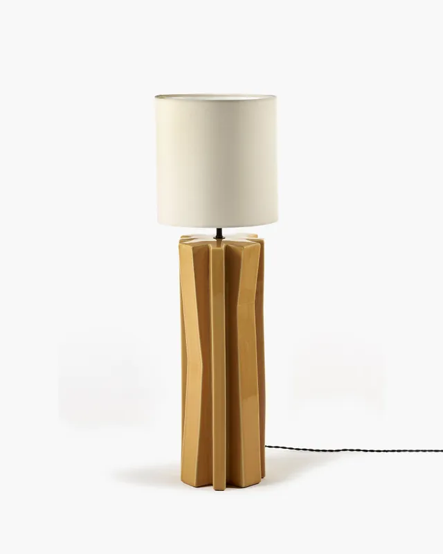 Serax Yucca 3 stolní lampa žluto-bílá keramika