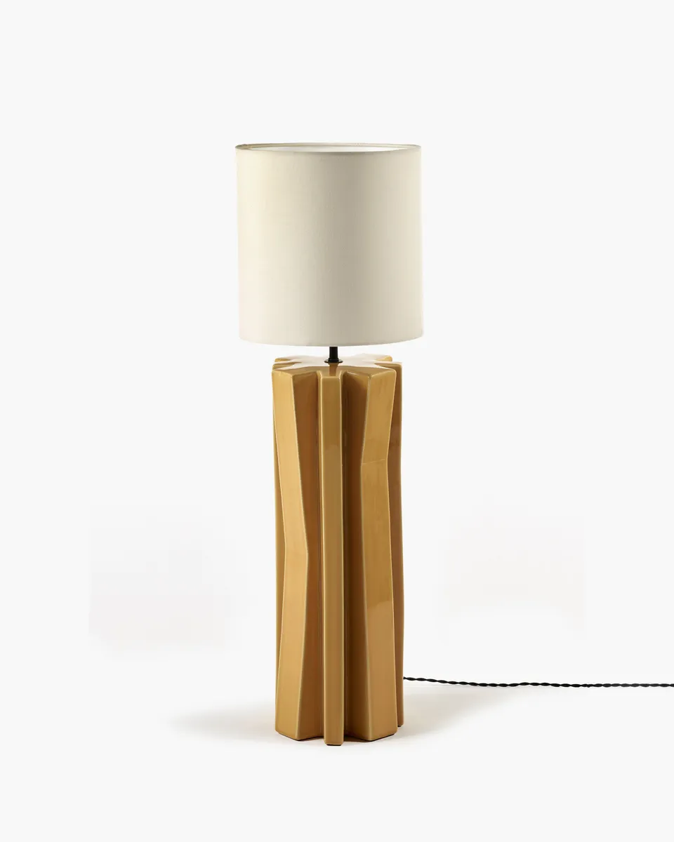 Serax Yucca 3 stolní lampa žluto-bílá keramika
