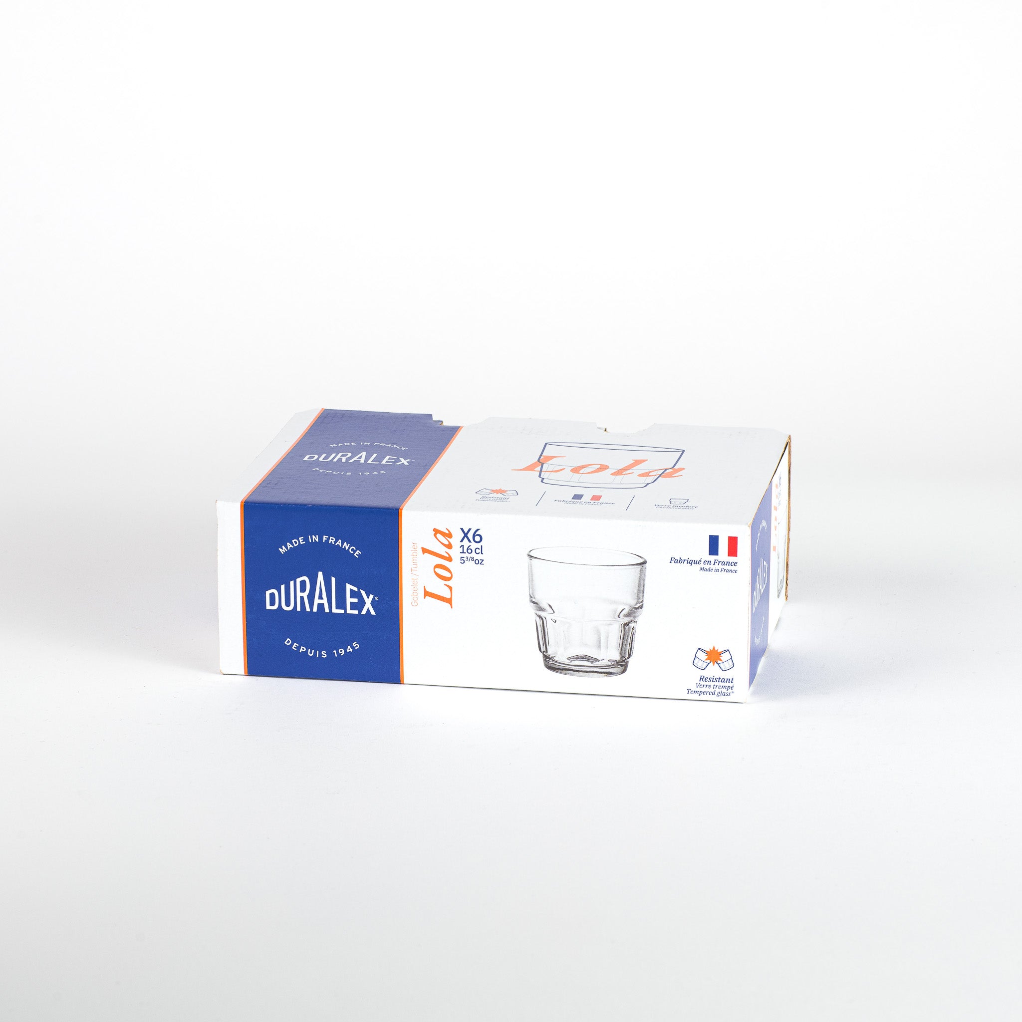 Duralex Lola sklenice 16 cl čirá 6 ks stohovatelná