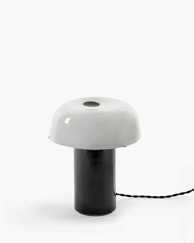 Serax Terres de Rêves Celine n°2 stolní lampa černobílá kameninová