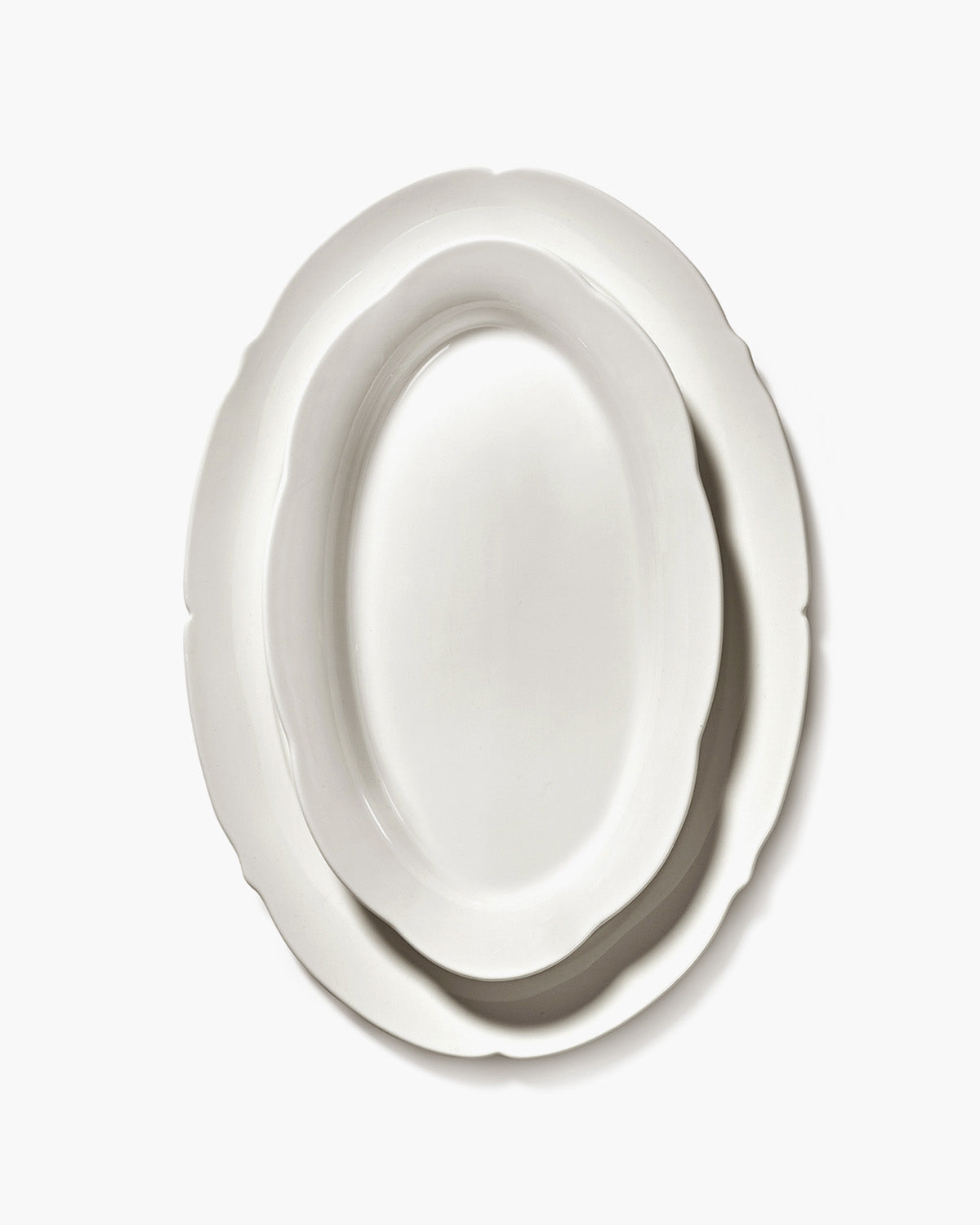 Serax Silhouette oválný talíř L bílý porcelán