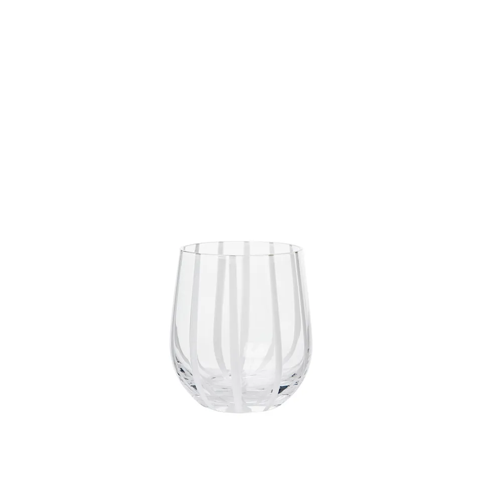 Broste Copenhagen Stripe Tumbler sklenice skleněná