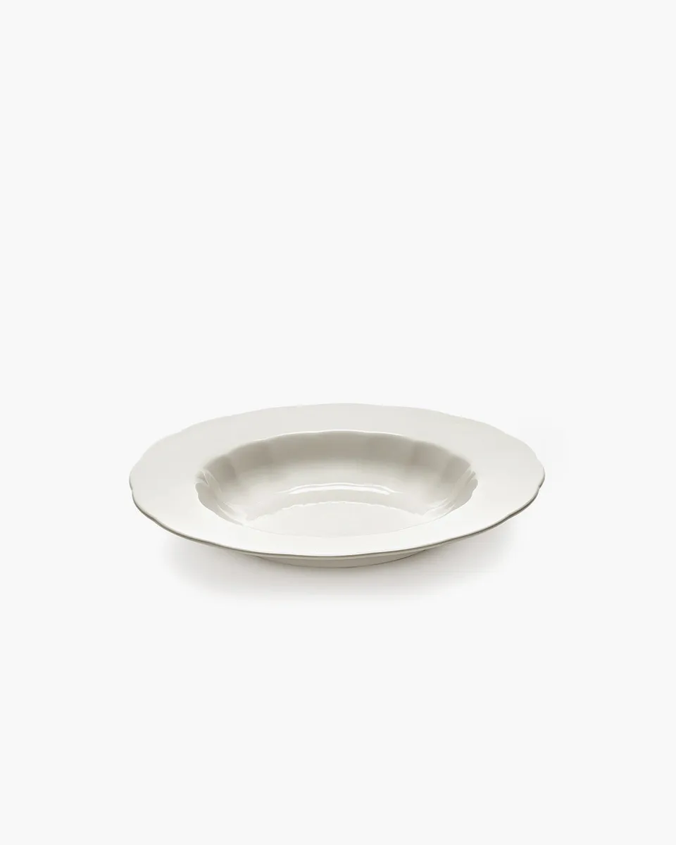 Serax Silhouette hluboký talíř L bílý porcelán