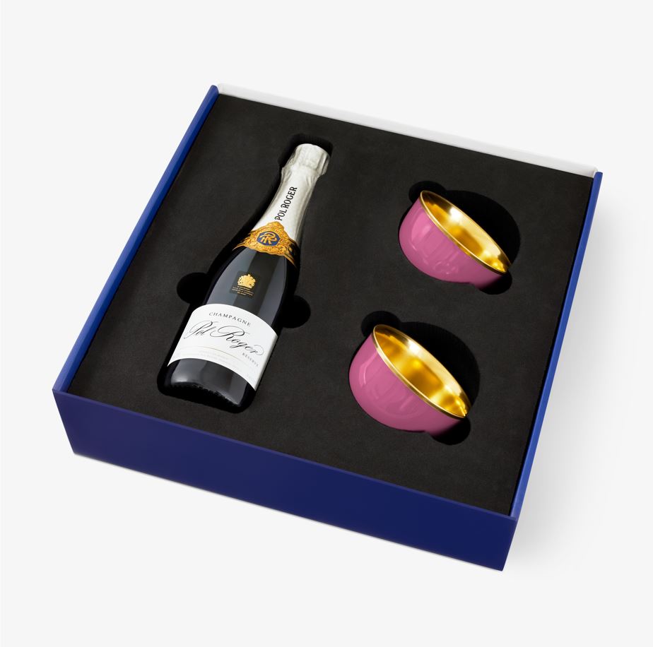 Augarten Gift Set misky na šampaňské zlatý dekor