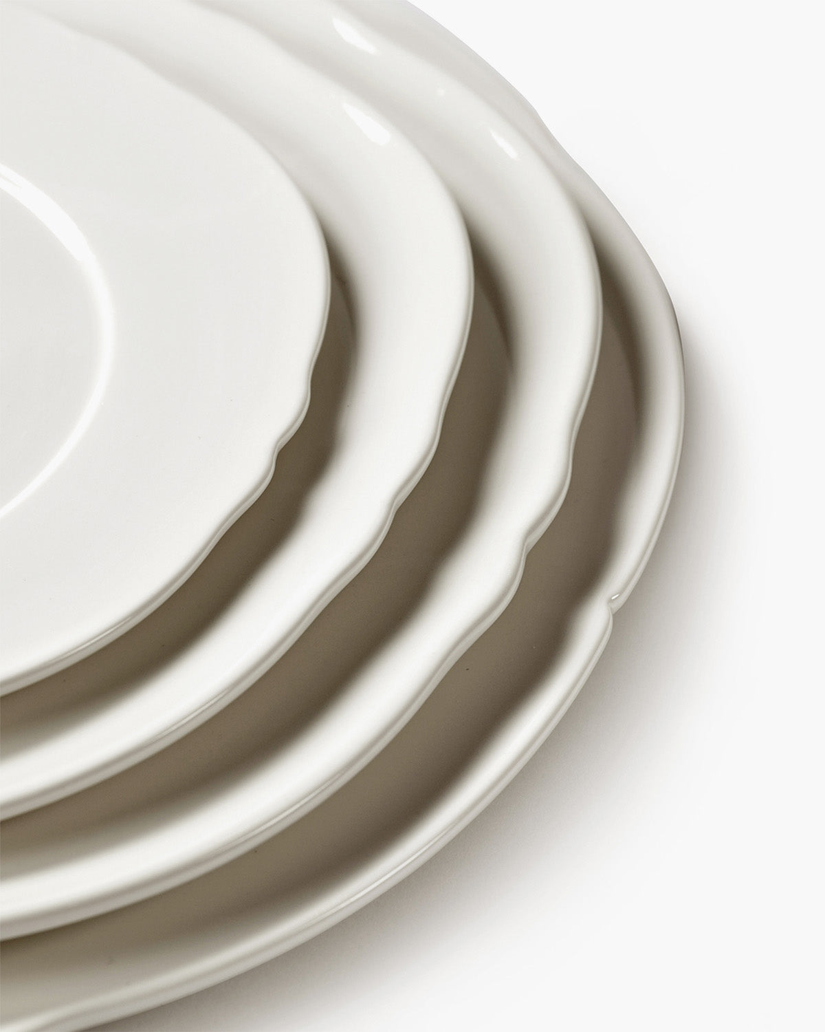 Serax Silhouette snídaňový talíř S bílý porcelán