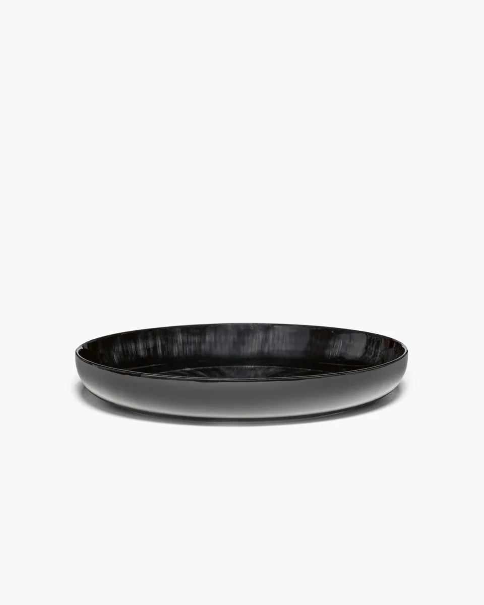 Serax Dé XL hluboký talíř bílo-černý porcelán