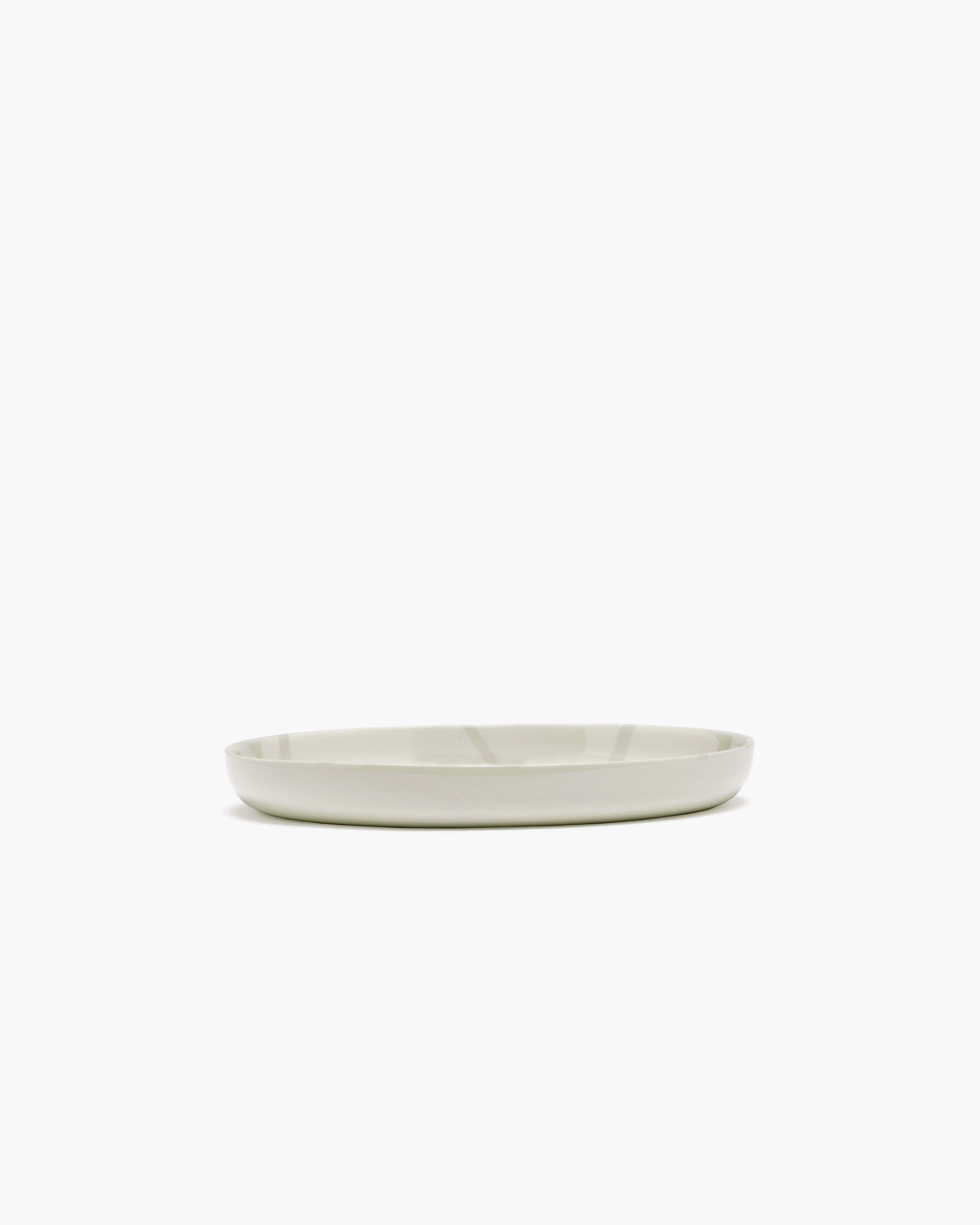 Serax Zuma Salt hluboký talíř M bílý porcelán