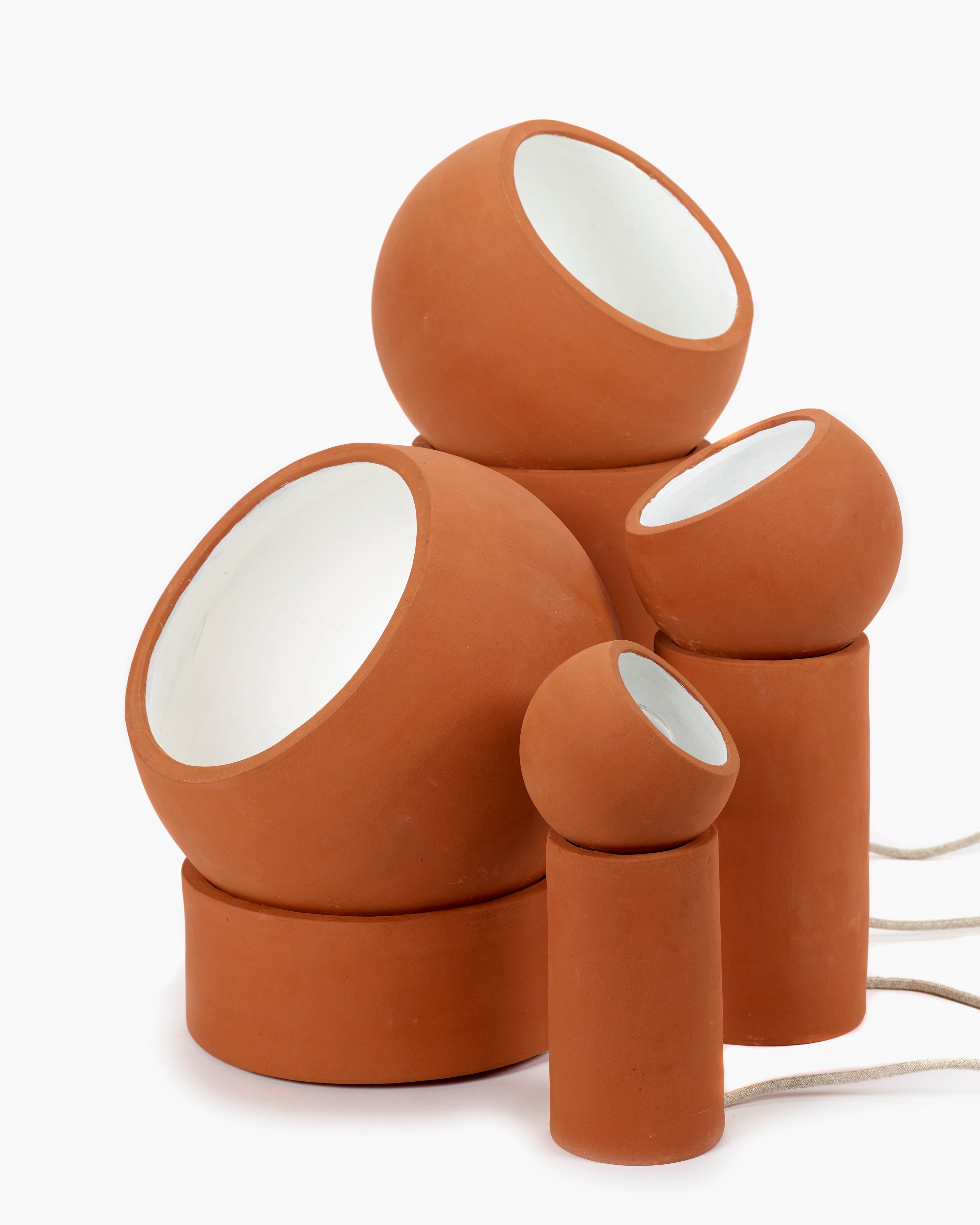Serax Terra Light lampa stojací nízká terakota