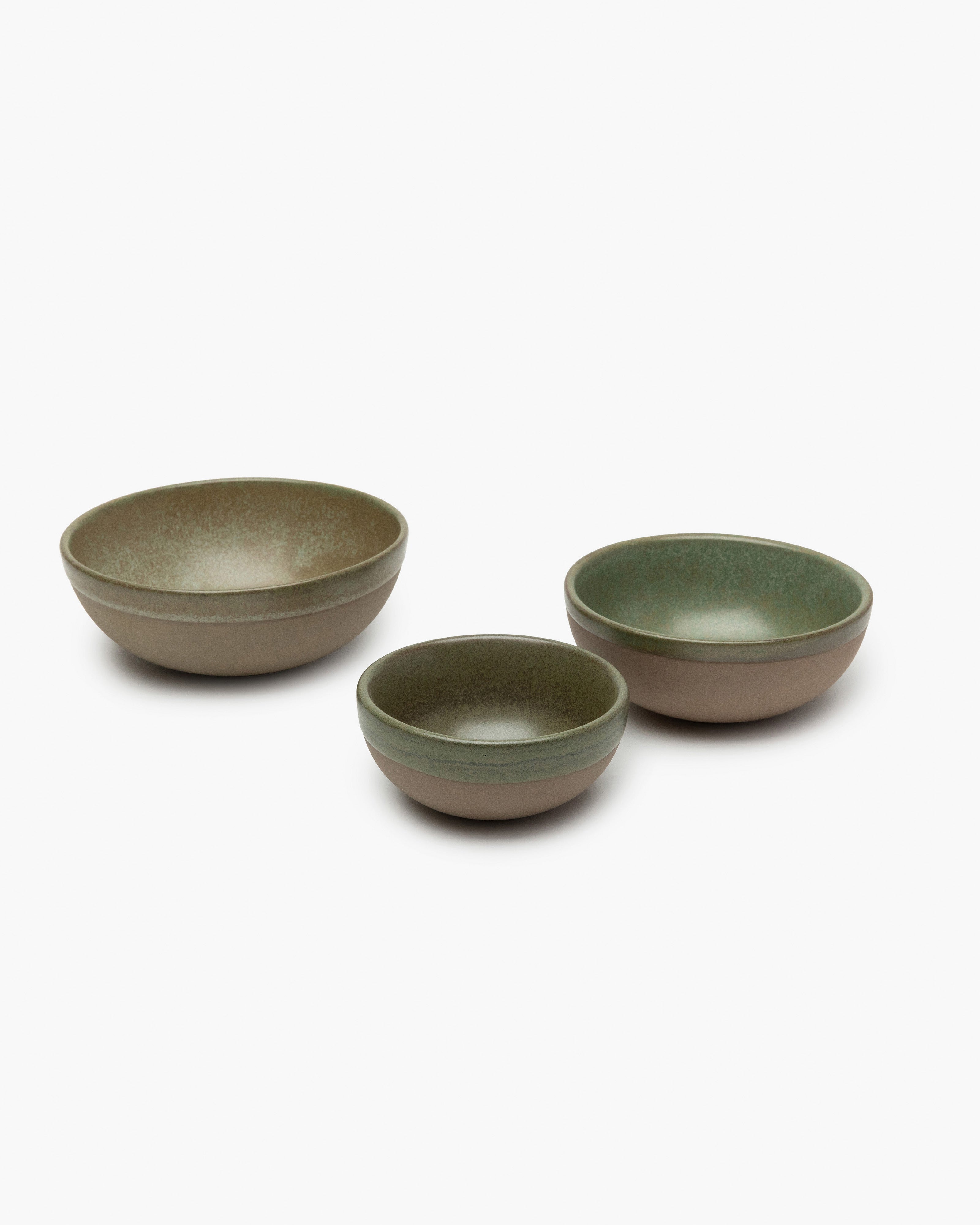 Serax Surface miska XS zelená camo kameninová