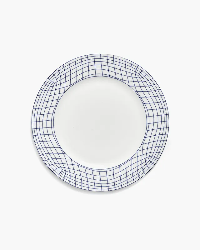 Serax Nido předkrmový talíř bílo-modrý porcelán