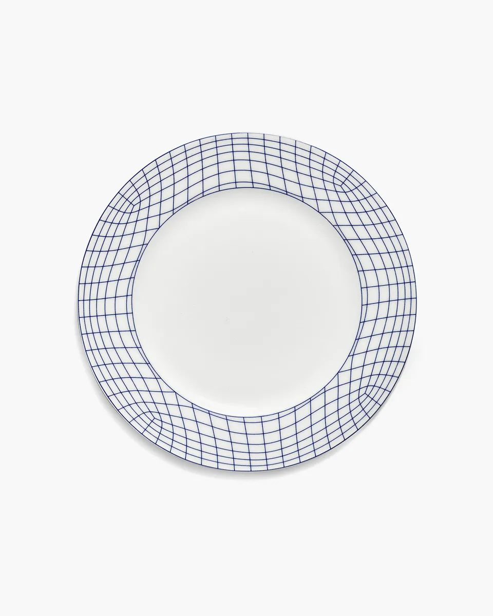 Serax Nido předkrmový talíř bílo-modrý porcelán