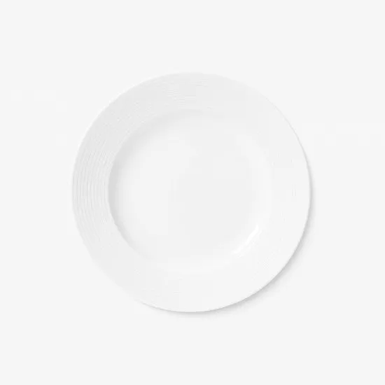 Augarten Plissée dezertní talíř 20 cm bílý porcelánový