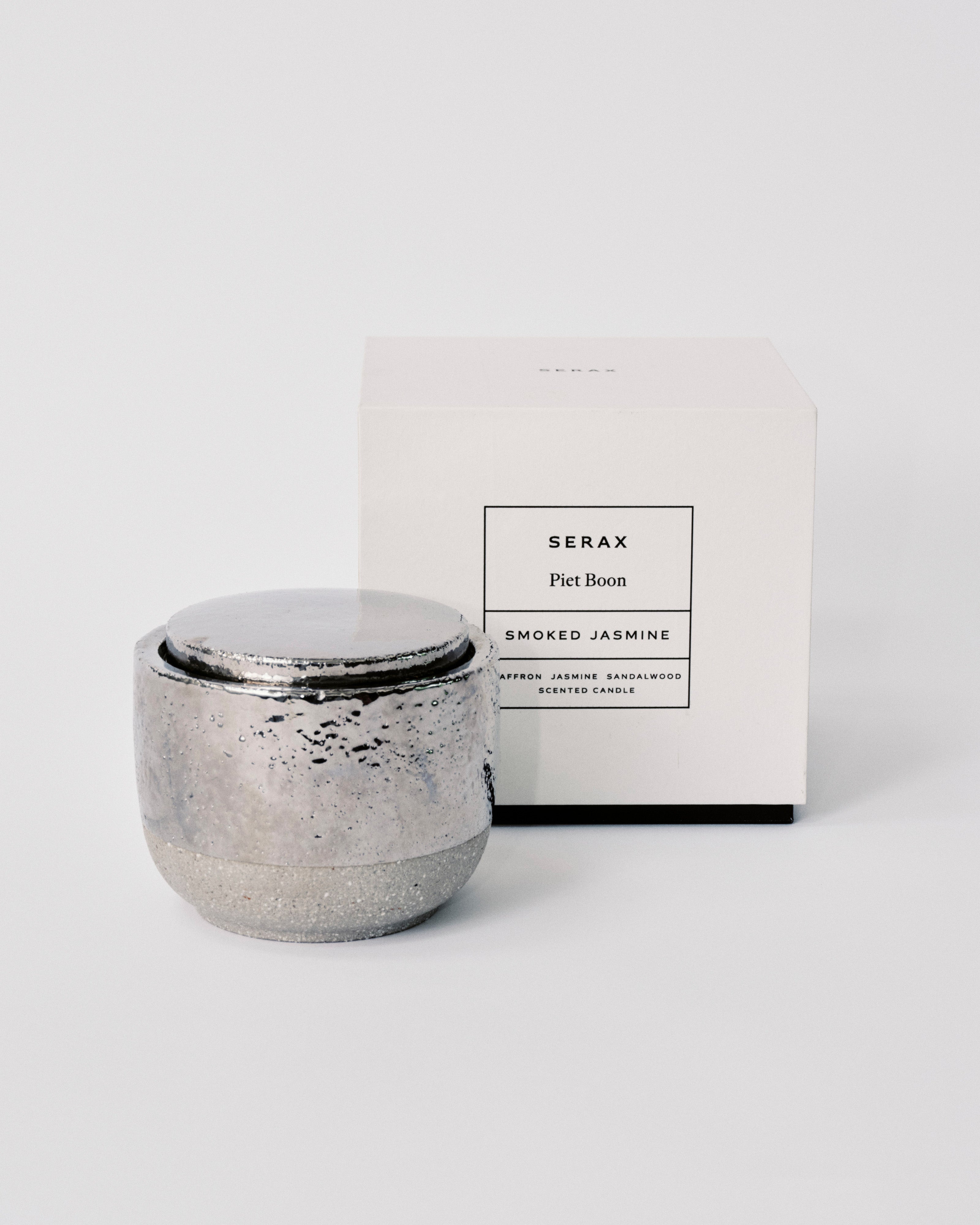 Serax Volumes Scented Candle svíčka stříbrná jasmín
