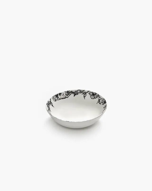 Serax Unity Bowl Low S porcelánová miska bílo-černá