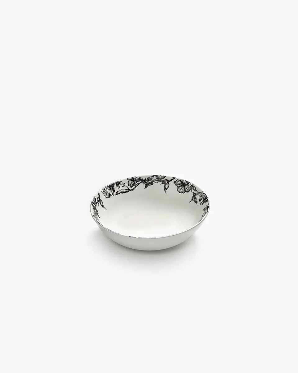 Serax Unity Bowl Low S porcelánová miska bílo-černá