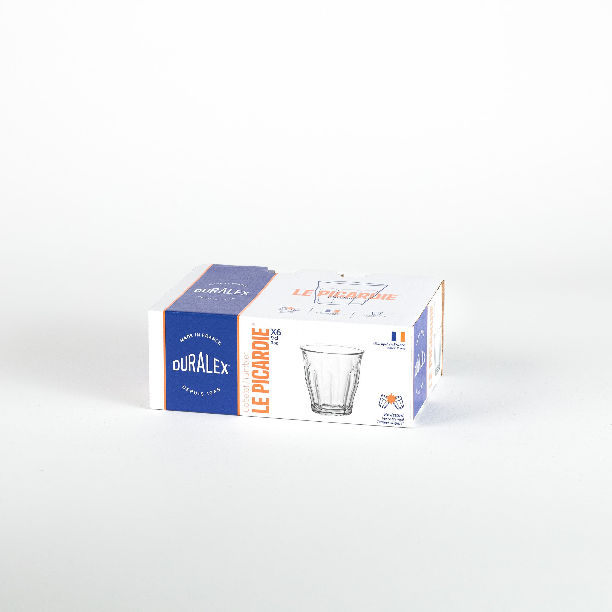 Duralex Picardie espresso sklenice 9 cl 6 ks tvrzené sklo