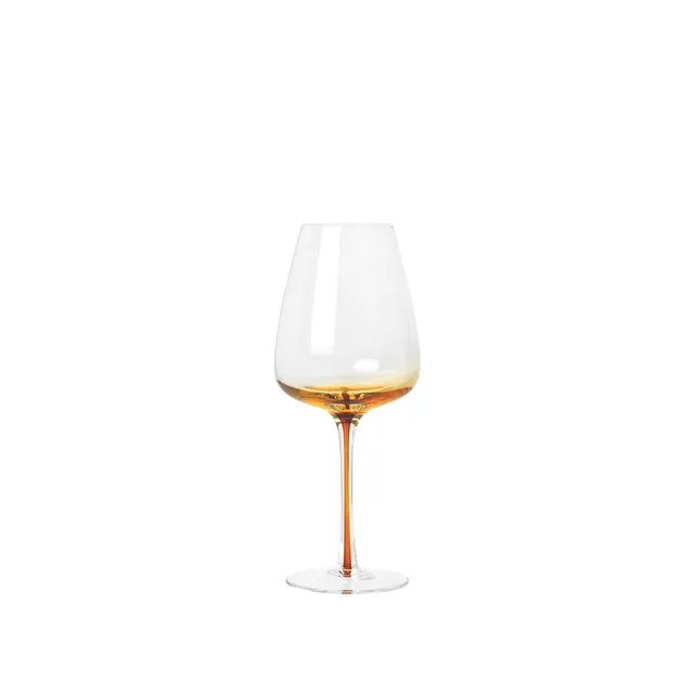 Broste Copenhagen Amber sklenice na bílé víno jantarová