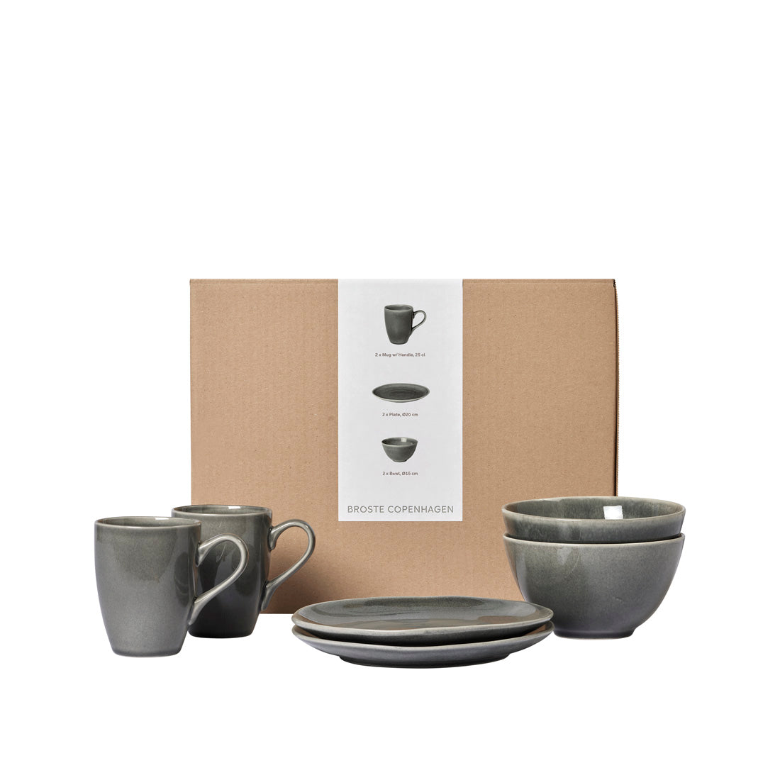 Broste Copenhagen Nordic Rain snídaňová sada pro 2