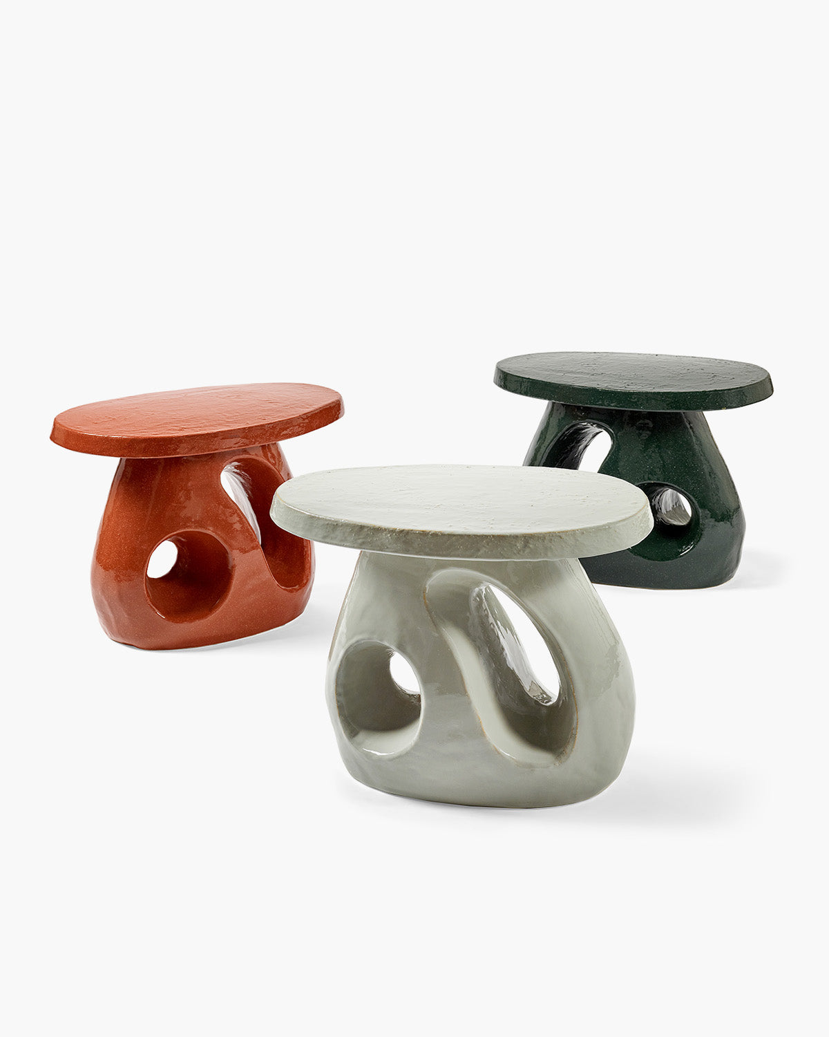 Serax Amé Side Table 10 keramický stolek šedý