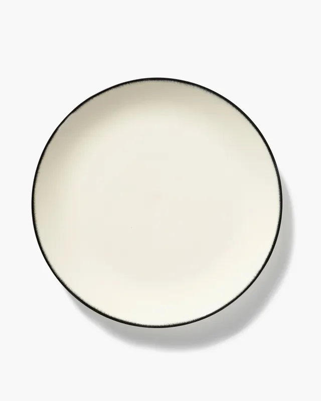 Serax Dé Variation 1 talíř jídelní bílo-černý porcelán