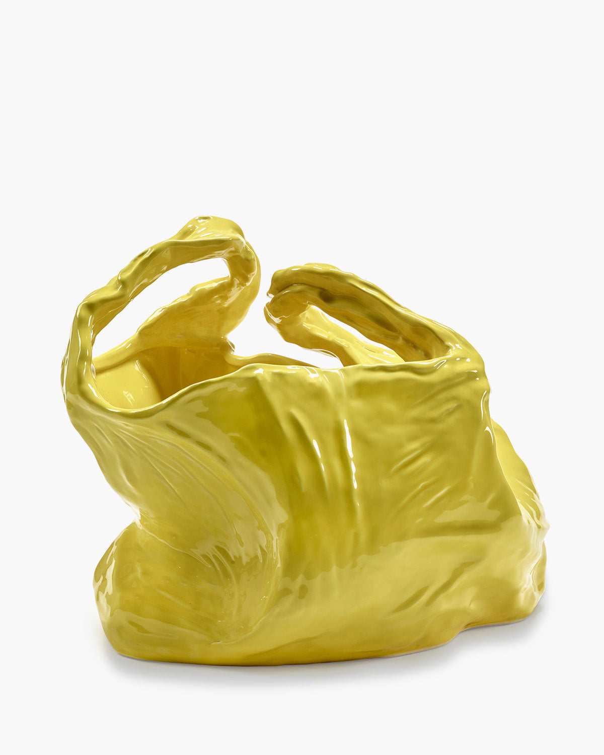 Serax Gala váza L žlutá porcelánová