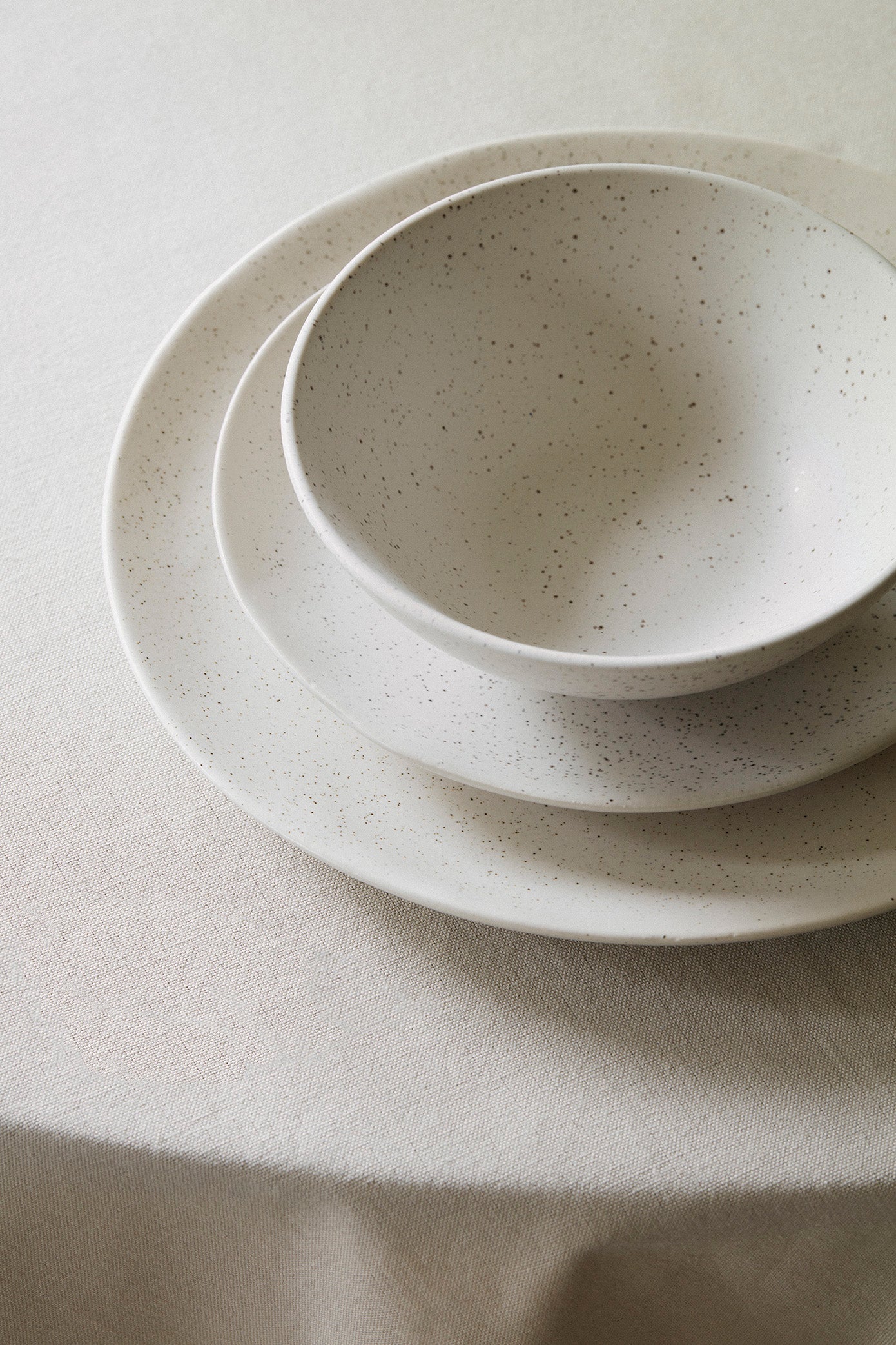Broste Copenhagen Nordic Vanilla jídelní sada pro 2 kameninová