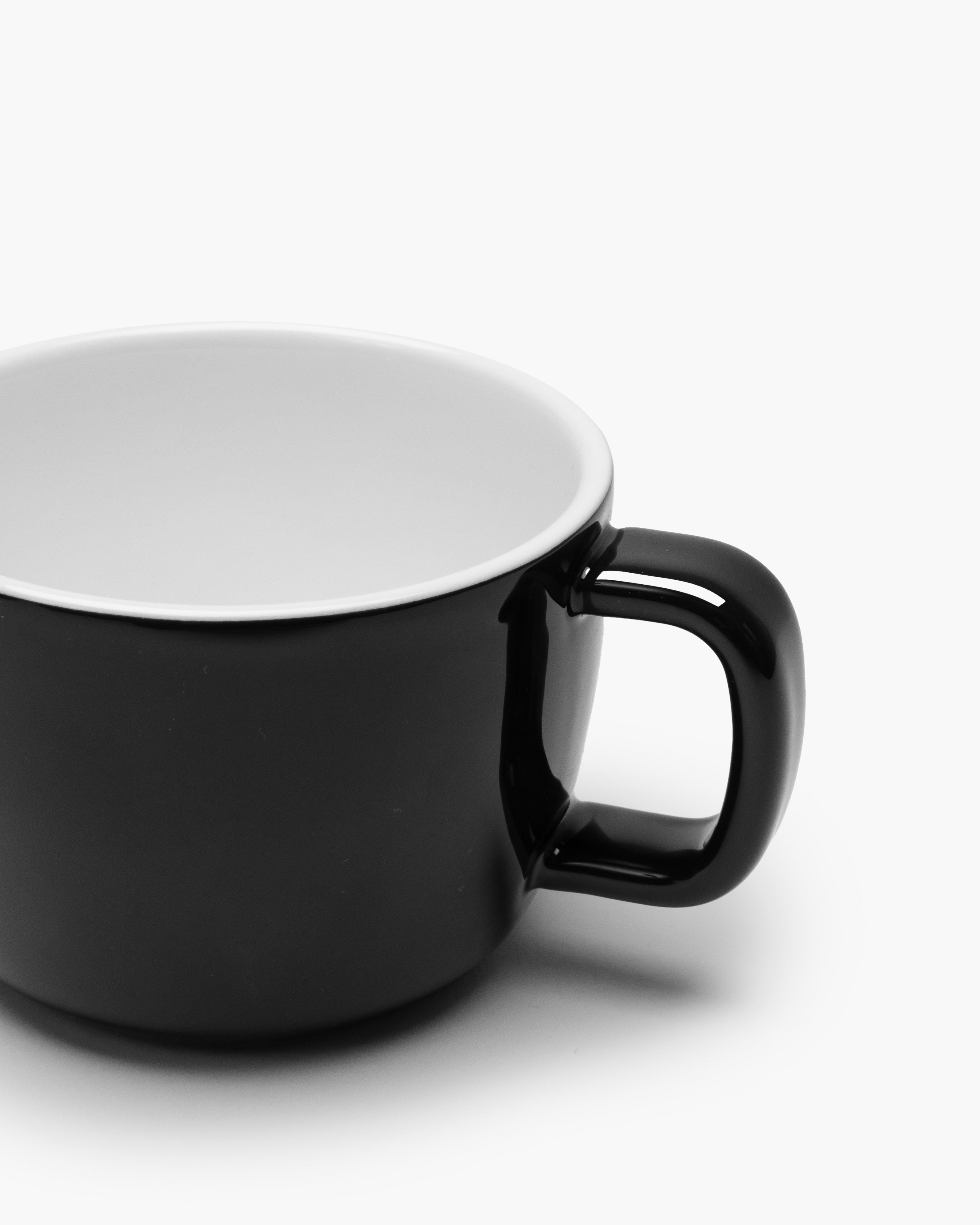 Serax Passe-Partout šálek na cappuccino černý glazovaný