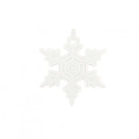 Augarten Frost Flower vánoční ozdoba bílá biskvitový porcelán