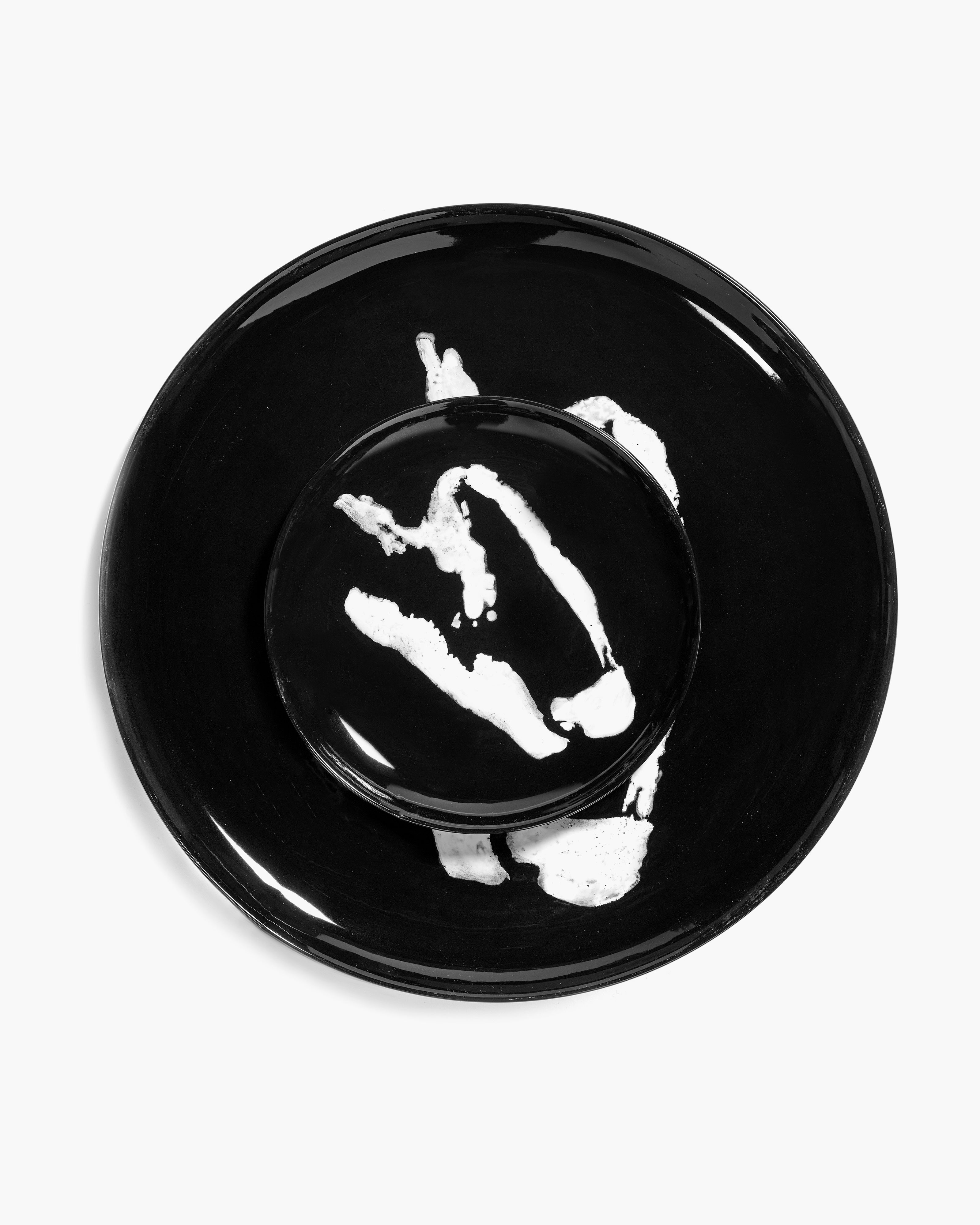 Serax Feast snídaňový talíř porcelán černá/bílá pepper