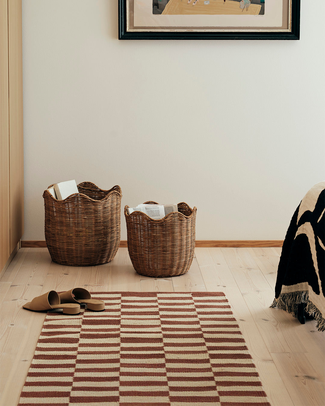Broste Copenhagen Lola úložný košík přírodní