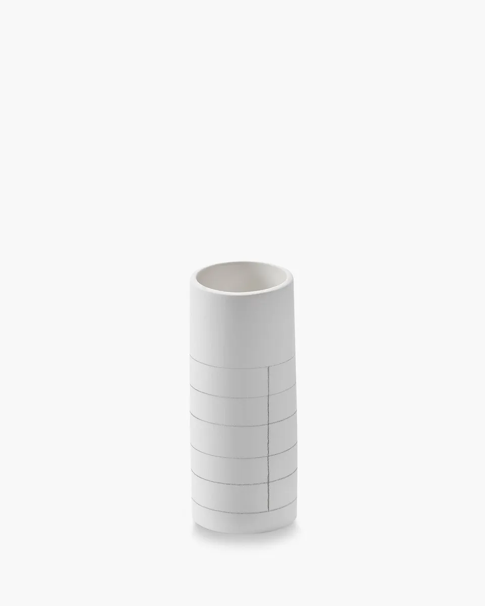 Serax Graph váza XS bílošedá porcelánová
