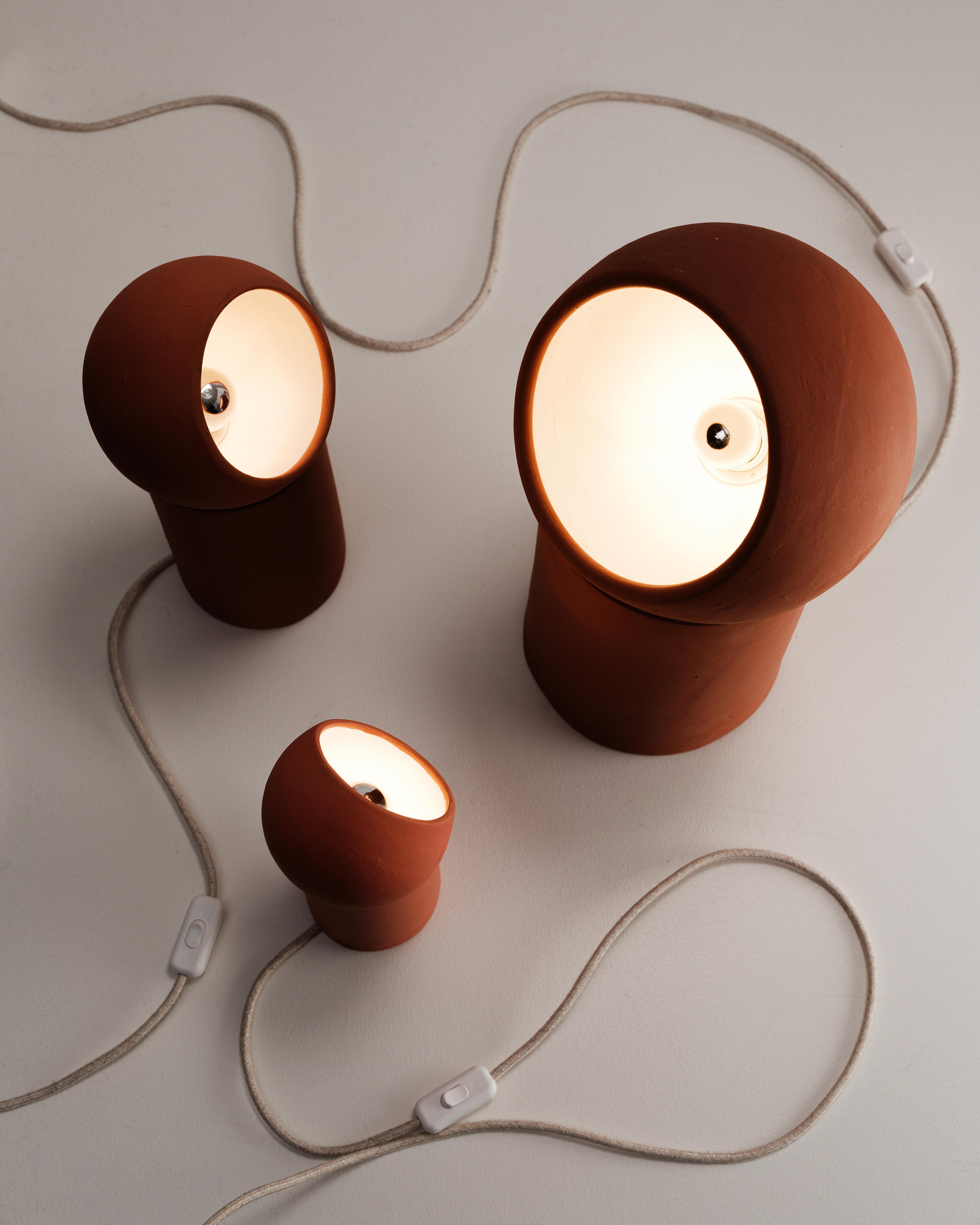 Serax Terra stolní lampa L terakota keramická