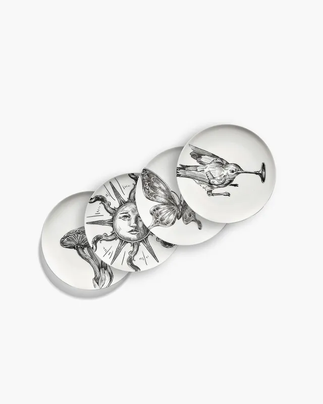 Serax Unity sada 4 dezertních talířů porcelán