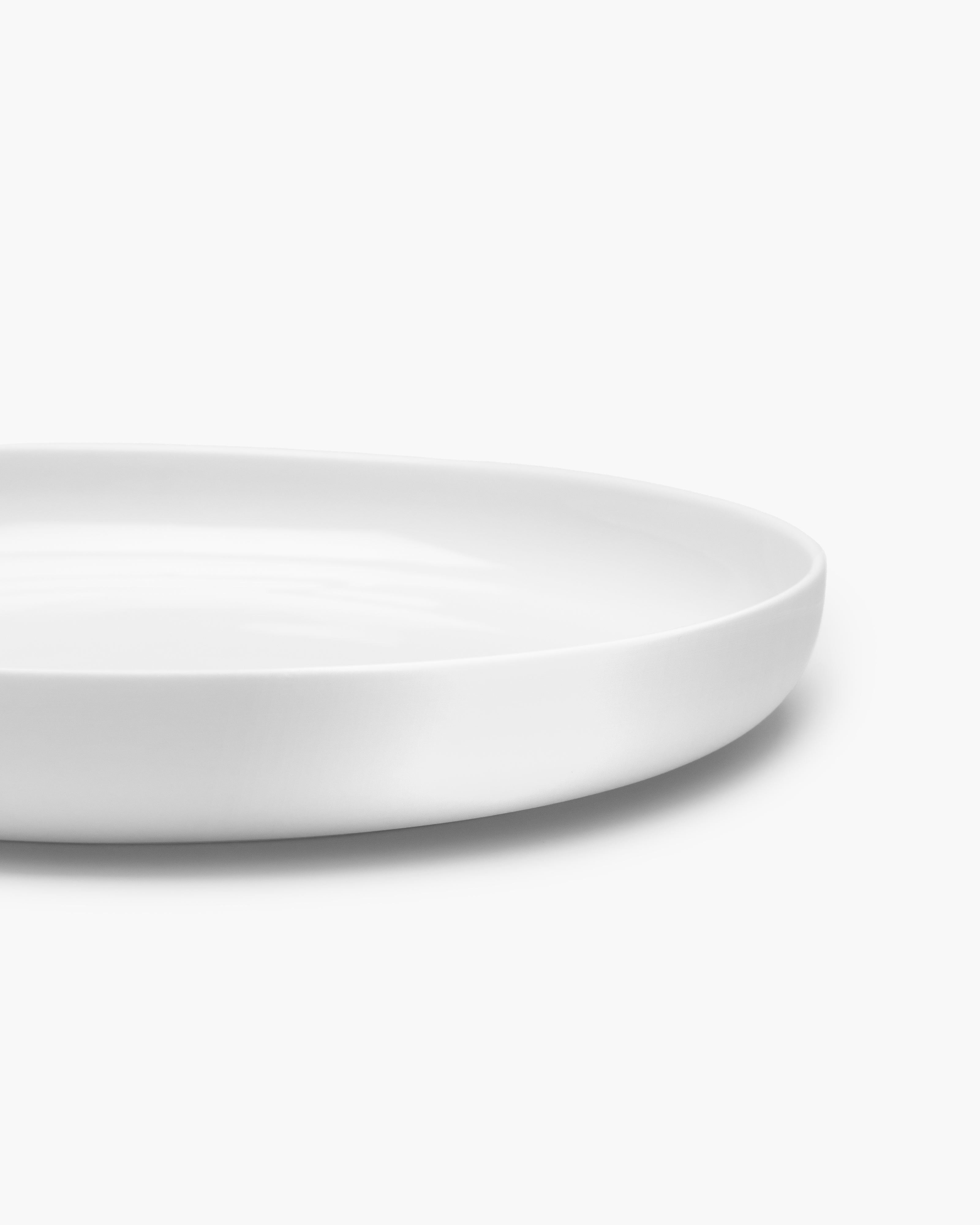 Serax Base porcelánový talíř vysoký bílý glazura