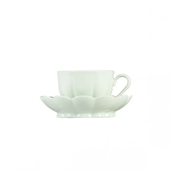 Augarten Melone espresso šálek bílý žebrovaný