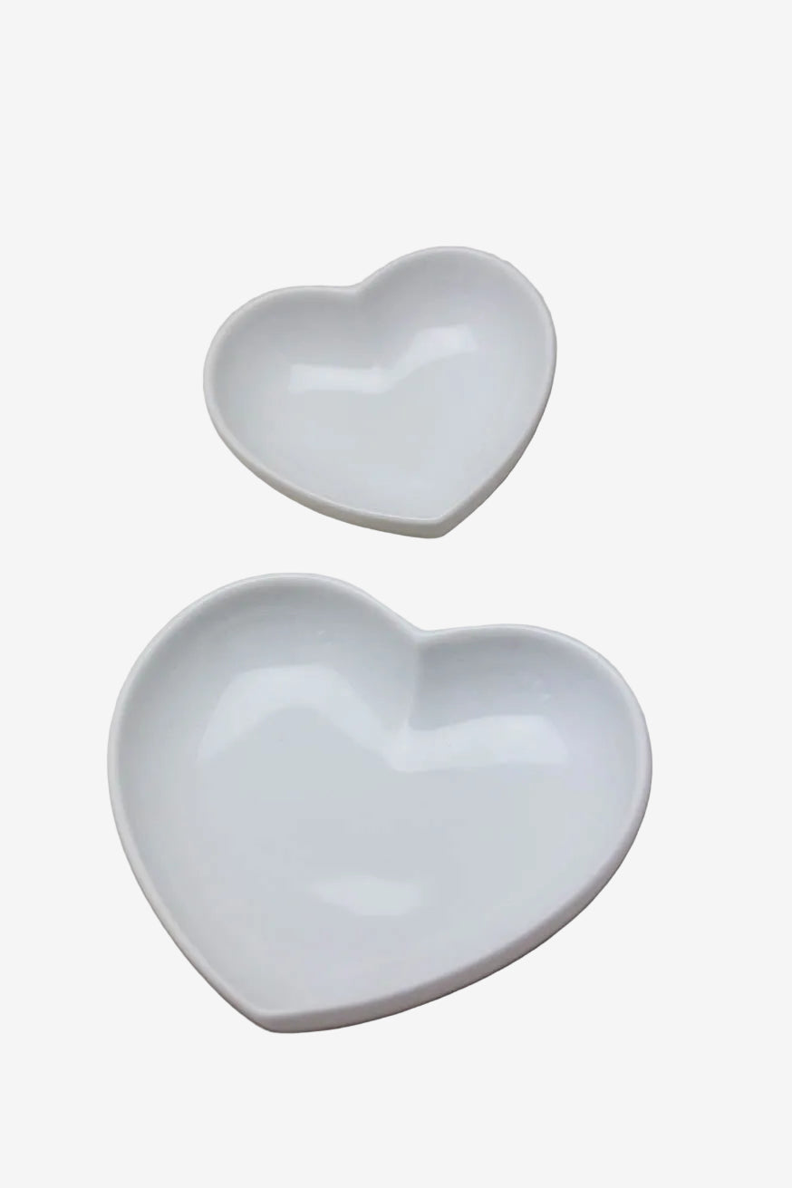 Augarten srdcová mistička malá bílá porcelán