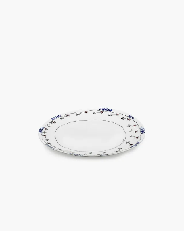 Serax Midnight Flowers talíř Anemone milk porcelán