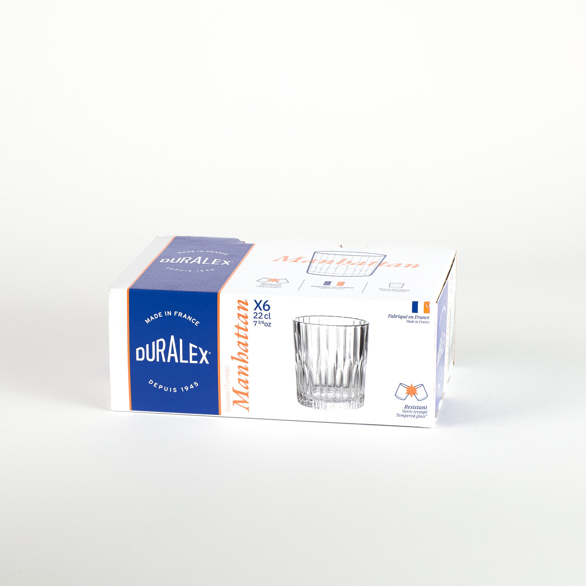 Duralex Manhattan sklenice 22 cl čirá 6 ks