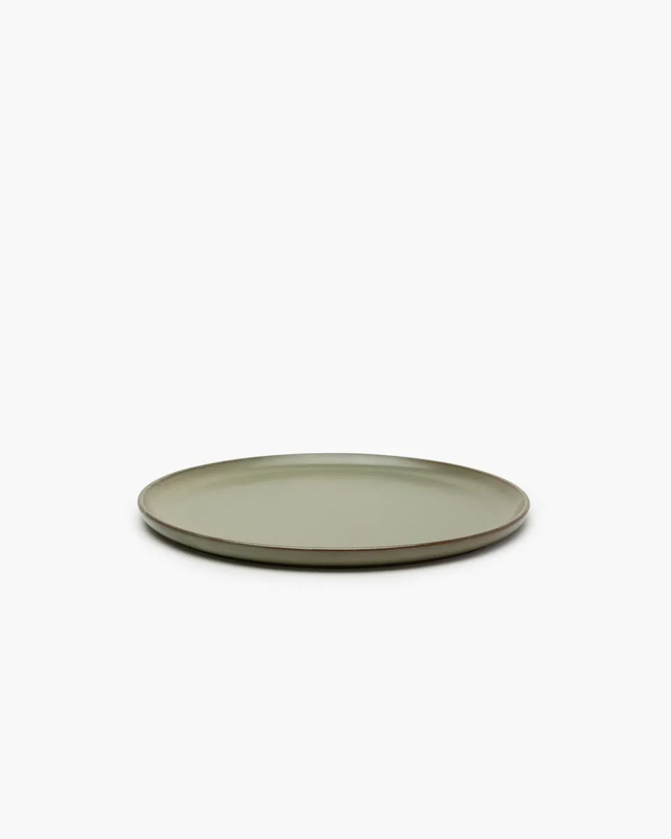 Serax Surface talíř zelený kameninový camo
