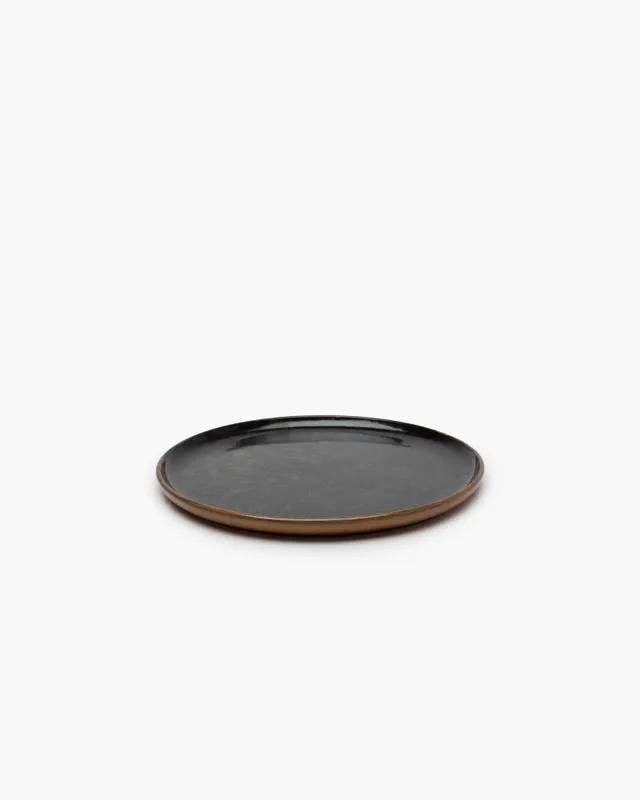 Serax Surface talíř hluboký indigrey kamenina