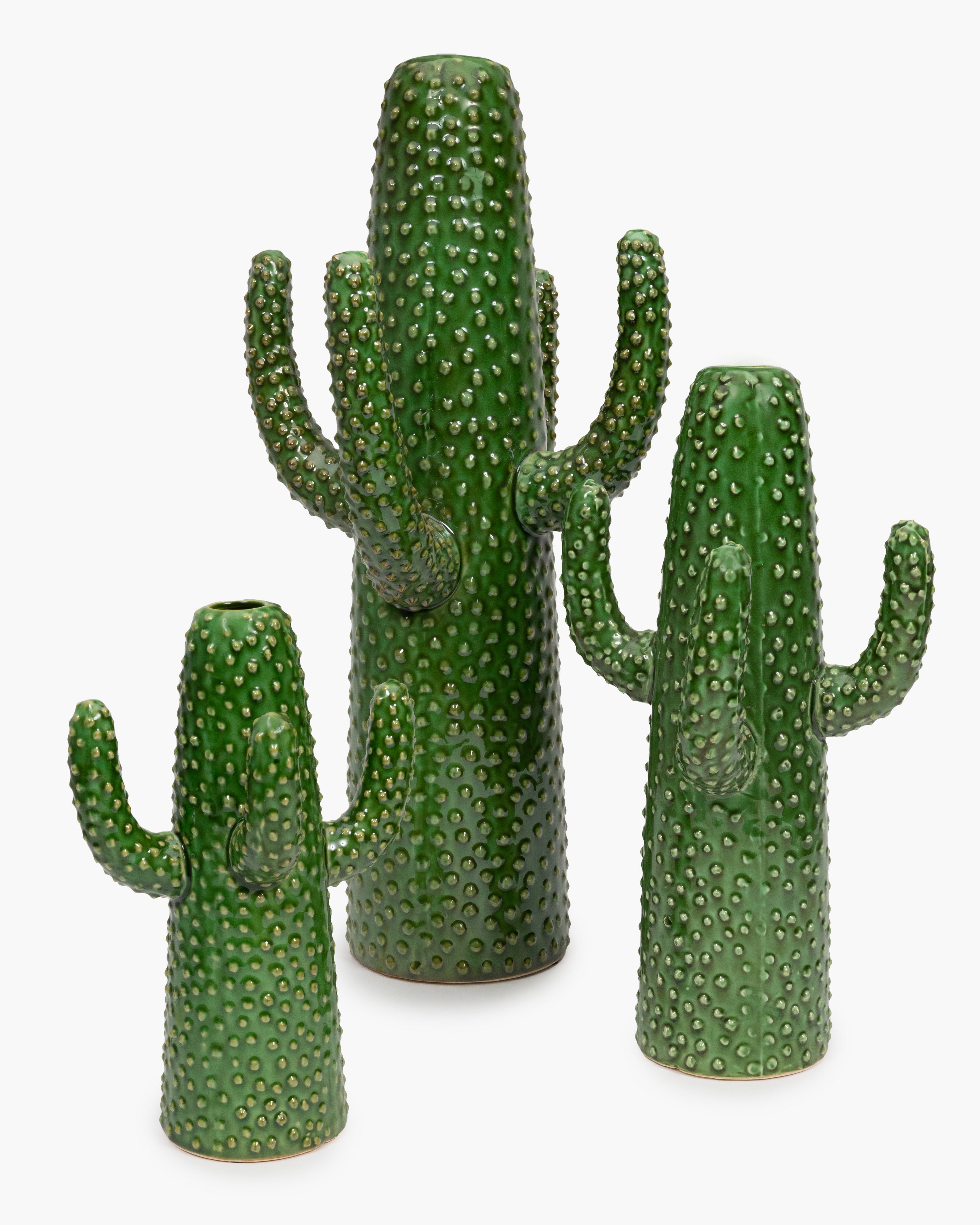 Serax Urban Jungle Cactus M váza zelená kameninová