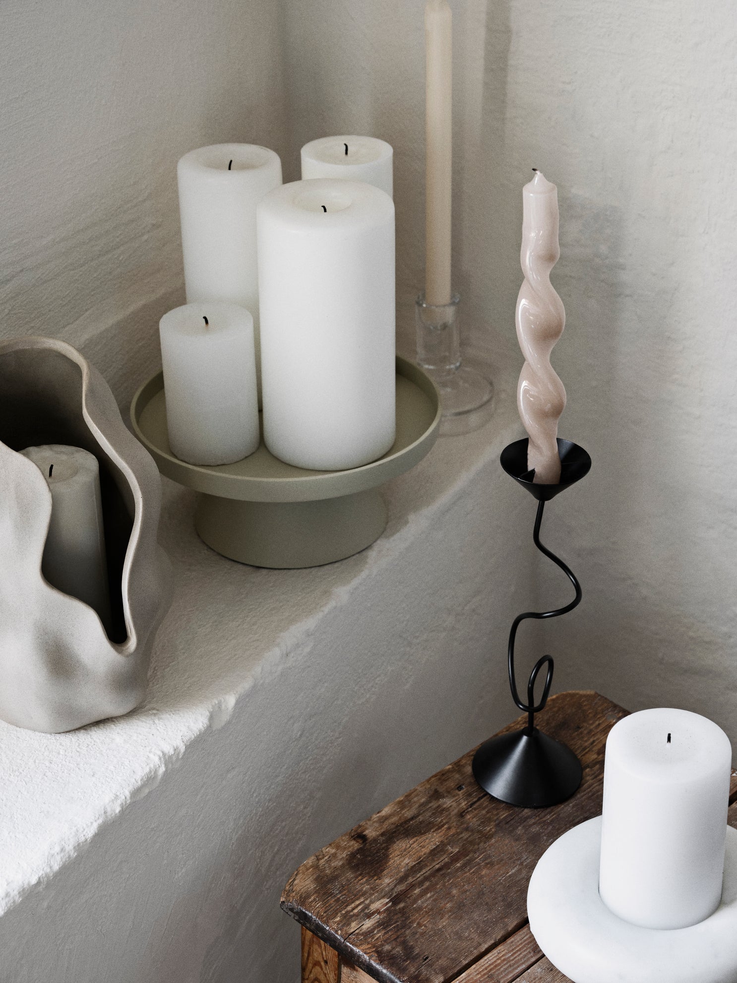 Broste Copenhagen Holger Candle Plate talíř keramický