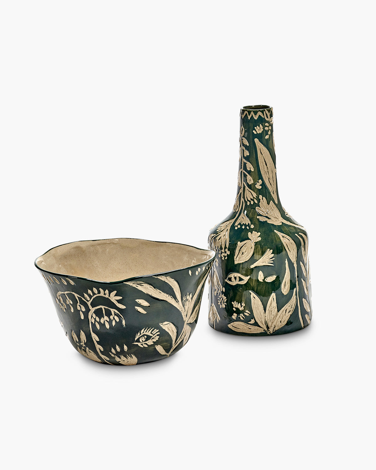 Serax Terres de Rêves Vase 08 váza zelená ruční